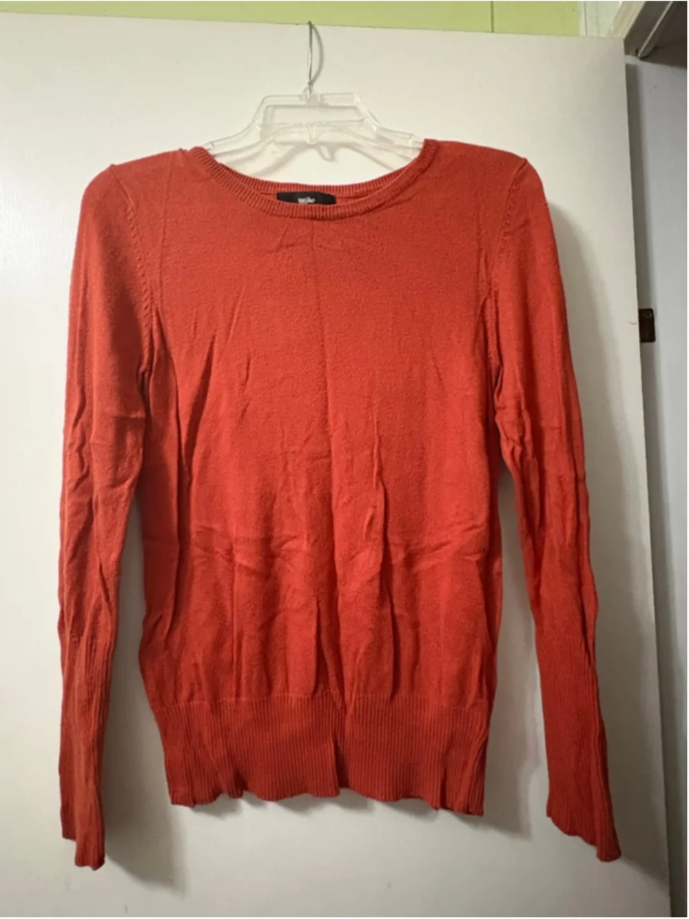 Women's Mossimo Rust Crew Neck Sweater L